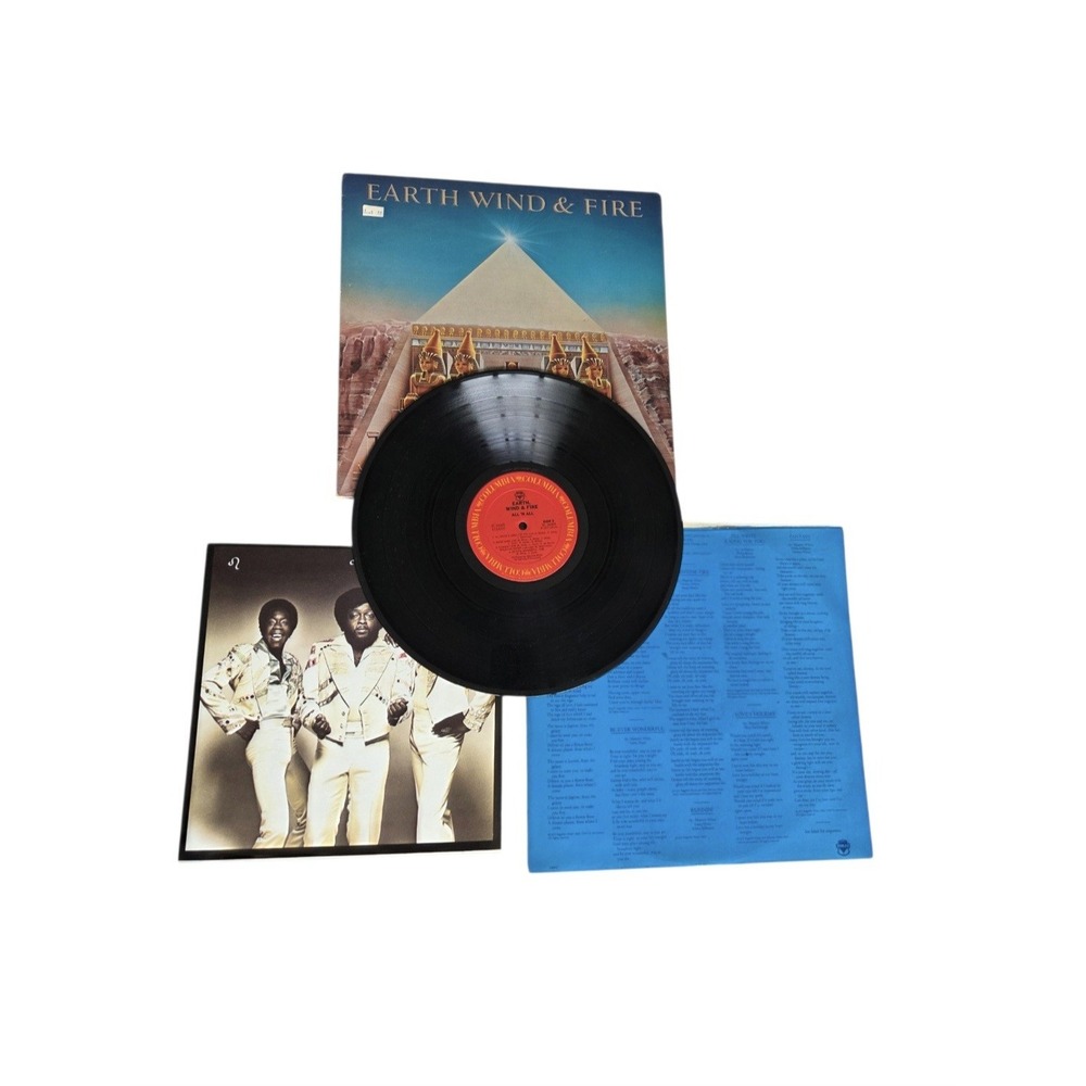 Earth Wind Fire All N All 1977 LP Vinyl Columbia JC 34905 Poster Funk Soul VG US